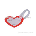 Plastic Heart Shape Luggage Tag